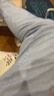 雨果博斯BOSS【经典款】男士棉质混纺休闲薄款运动卫裤 403-深蓝色 M 实拍图