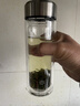 京东京造双层加厚玻璃杯 无铅高硼硅带茶隔水杯304茶隔泡茶杯男士360mL 实拍图