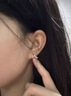 GLTEN施华洛世奇锆一贝子纯银耳钉女耳坠饰环新款生日520礼物女友老婆 实拍图