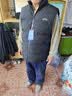 回力棉马甲男秋冬季保暖加厚外穿男士立领坎肩休闲棉服男装黑色4XL 实拍图
