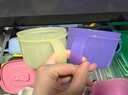 特百惠（Tupperware）微波460ml可加热水晶汤碗水果碗 学生上班族便携饭盒单个装奶黄色 实拍图