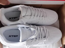 特步板鞋男鞋运动鞋夏季空军一号百搭小白鞋透气耐磨防滑黑色休闲鞋女 特步白【女款透气网孔】 39 脚长男24cm女24.5cm( 新法码39) 实拍图