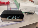 海威特（HAVIT）【20万好评】M3旗舰版无线蓝牙音箱闹钟镜面全屏迷你便携家用桌面低音炮钢炮无线插卡音响 黑色 实拍图