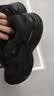 特步星尘男鞋运动休闲鞋秋冬季耐磨增高老爹鞋简约百搭复古鞋子男黑色 实拍图