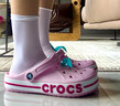 CROCS卡骆驰贝雅卡骆班洞洞鞋轻便耐磨拖鞋一脚蹬休闲鞋|205089 芭蕾粉/糖果粉-6TG 37 /38(230mm) 实拍图