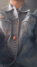 真维斯（Jeanswest）牛仔夹克男2026春夏牛仔外套男士宽松潮牌舒适百搭上衣服蓝色XL 实拍图