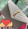 YSL圣罗兰 女士CASSANDRE ENVELOPE粒面皮革链条钱包ysl包包女包 复古白金链 U 实拍图