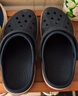 卡骆驰（CROCS）贝雅卡骆班洞洞鞋轻便耐磨一脚蹬休闲鞋女鞋时尚沙滩鞋|205089 深蓝/辣椒红-4CC 41 /42(260mm) 实拍图