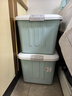 禧天龙家用收纳箱加厚衣物储物箱塑料箱大容量玩具整理箱 60L蓝色1个装 实拍图