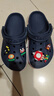 卡骆驰（CROCS）贝雅卡骆班洞洞鞋轻便耐磨一脚蹬休闲鞋女鞋时尚沙滩鞋|205089 深蓝/辣椒红-4CC 36 /37(220mm) 实拍图