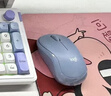 罗技（Logitech）M221 轻音鼠标 无线鼠标 办公鼠标 对称鼠标 带无线微型接收器 雾霭蓝 实拍图