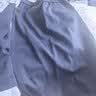德玛纳【350G空气层套装】春秋季时髦拼色卫衣橡筋腰开叉半裙女两件套 实拍图
