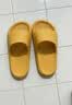 朴西香蕉船凉拖鞋女士浴室不易滑居家室内四季情侣拖鞋男 黄色 37-38 实拍图