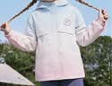 迪士尼（Disney）童装儿童外套中大童户外运动服春夏款男女童薄款外套紫色渐变 160 实拍图
