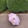 美度全自动三折雨伞学生儿童晴雨伞环扣柄可挂书包圆角防戳M3075粉色 实拍图