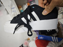 adidas NIZZA PLATFORM厚底增高运动帆布鞋女阿迪达斯三叶草 一号黑/白   36.5 实拍图