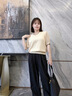 欧洲羊2026新款V领纱袖针织短袖t恤女夏季冰丝薄款针织衫大码女装上衣潮 晒单实拍图