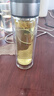 【京东物流配送】高硼硅双层玻璃杯大容量泡茶杯水杯子茶水分离杯 【双层加厚】茶杯350ml1只 实拍图