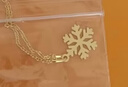 周大福小雪花黄金项链(工费420)40cm约4.05g EOF553母亲节礼物生日礼物 实拍图