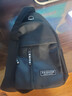 运动跑步包男休闲斜挎包手机包防泼水健身包女单肩包 黑色 实拍图