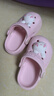 牧童儿童拖鞋夏男宝宝洞洞鞋软底女童卡通洗澡婴幼儿家居鞋萌兔粉160 实拍图