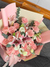 馨仪鲜花速递玫瑰花康乃馨花束送妈妈长辈礼物全国鲜花同城配送 19朵康乃馨百合混搭花束 实拍图