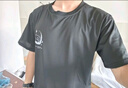 啄木鸟【2件装】短袖T恤男夏季冰丝凉感潮流半袖青年宽松休闲五分上衣 小沙滩白色+小月亮黑色 (2件装） 2XL (建议体重140-155斤左右） 实拍图