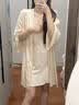 LAUREN VICTORIA真丝睡衣女100%桑蚕丝春季长袖薄款春季女家居服睡裙 香槟套装 带胸垫（礼盒包装） L 【建议101-115斤】 实拍图