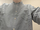 京东京造【纯棉牛津纺】休闲衬衫男长袖男衬衫外套衬衣春季男 灰蓝色 43 实拍图