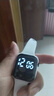 其他品牌高颜值LED手表时尚方形学生科技感超强夜光数字个性运动 太空白 实拍图