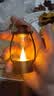 【露营灯】创意复古手提小夜灯网红迷你氛围小马灯桌面摆拍油灯 复古手提小夜灯【黑色1个】 实拍图