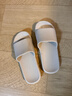 京东京造【抗菌皮纹拖】eva软弹家居防滑浴室新款拖鞋女士 燕麦色 37-38 实拍图
