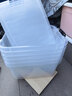 禧天龙塑料衣物收纳箱玩具整理箱30L 透明  3个装 不带轮 实拍图