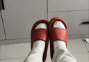朴西香蕉船凉拖鞋女士浴室不易滑居家室内四季情侣拖鞋男 红色 37-38 实拍图