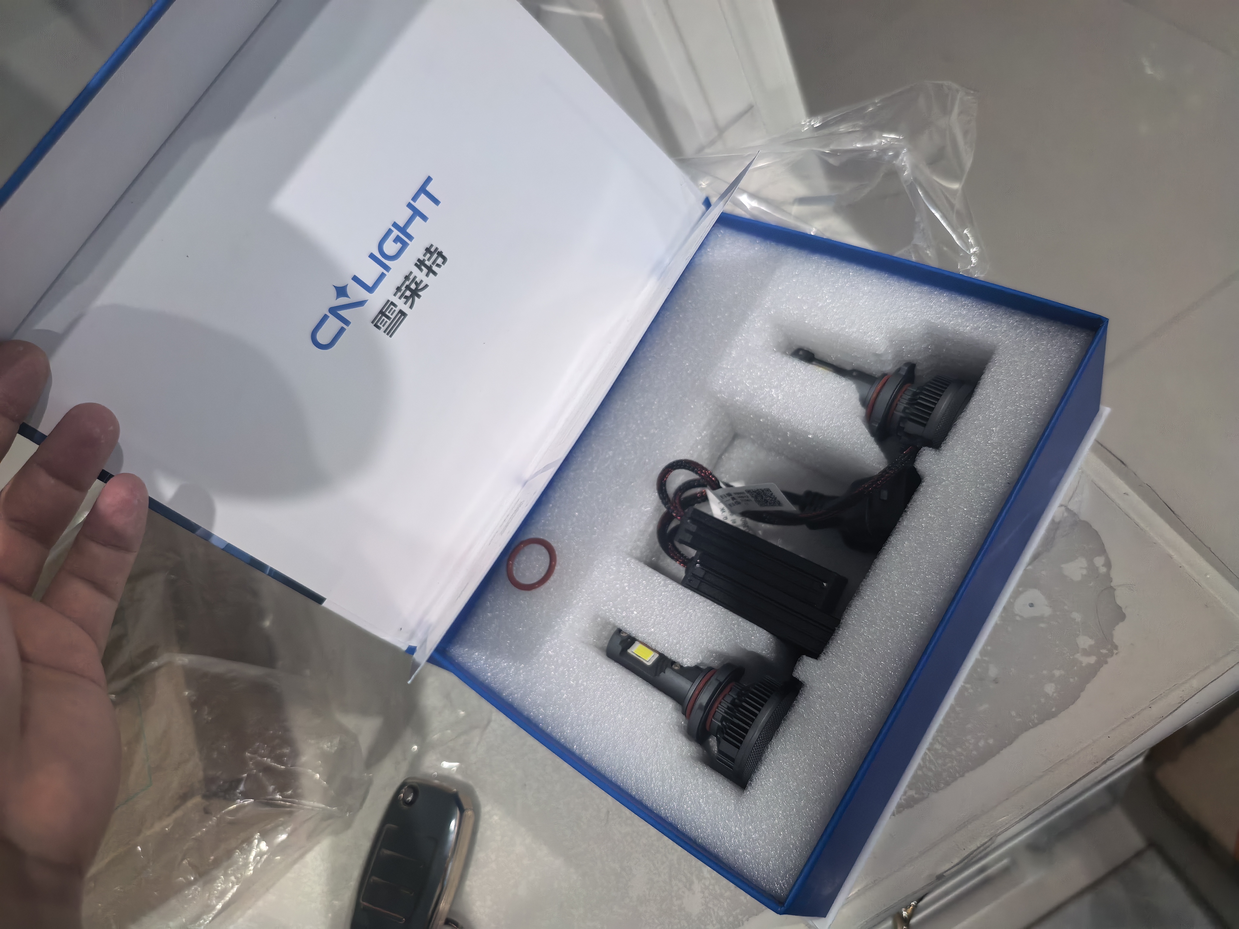 雪莱特（Cnlight）24灯珠【200w】超大功率9005 汽车LED大灯超亮近光远光聚激光大灯 实拍图