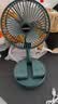 伸缩折叠小风扇家用静音充电型办公台式USB桌面宿舍大风力无线夏台面落地两用折叠电风扇 宫廷绿【充电款】3档调节-超静音设计 实拍图