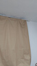 铭聚布艺（MINGJU）窗帘 全遮光窗帘成品窗帘布遮阳帘涤塔夫奶油色挂钩式2.0*2.0单片 实拍图