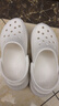 卡骆驰（CROCS）檀健次同款复古小鲸鱼洞洞鞋时尚厚底洞洞鞋花园鞋206302 白色-100(含智必星) 36 /37(230mm) 实拍图