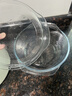 格娜斯双耳透明耐热玻璃碗大号带盖微波炉专用碗汤碗面碗沙拉碗餐具1.5L 实拍图