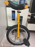 永彩独轮车儿童独轮车自行车成人独轮平衡车单轮车杂技车 黄色16寸+打气筒+停车架+适合1.2-1.55米 实拍图