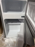 华宝小冰箱小型家用出租房用冷藏冷冻两用一级能效节能省电迷你宿舍寝室办公室二门电冰箱 【店长推荐】58L银色【一级能效】 实拍图