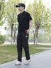 迪桑特（DESCENTE）TRAINING男士凉感吸湿速干防晒TRICOT针织运动跑步休闲训练长裤 BK-黑色 L (175/84A) 实拍图