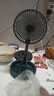 电风扇伸缩折叠小风扇宿舍家用静音充电型办公台式USB桌面宿舍大风力夏台面落地两用折叠电风扇 颜色随机 直插款无档位开关1个装 实拍图