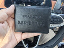 迪普尔驾驶证皮套机动车行驶证件套男士卡包二合一驾照本保护套 黑色 实拍图