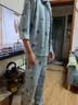 男士睡衣男纯棉加肥加大加厚春秋长袖青中老年开衫两件套装 901 建议125-145斤 XL 实拍图