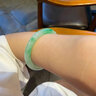 缅甸翡翠原石手镯毛料天然冰种玉石帝王阳绿飘花老坑冰种色料开窗 请详情+掌柜选料 实拍图