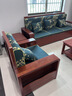 辰娅 实木沙发 胡桃木实木沙发组合现代中式冬夏两用大小户型储物家具 1+2+3+茶几+方几*2 实拍图