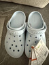 卡骆驰（CROCS）贝雅卡骆班洞洞鞋轻便耐磨一脚蹬休闲鞋女鞋时尚沙滩鞋|205089 矿物蓝-4JQ 37 /38(230mm) 实拍图