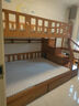 临稚胡桃木 儿童上下床实木高低床双层床上下铺床两层木床子母床 梯柜款 上铺宽1.3米下铺宽1.5米 实拍图
