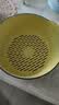 双层塑料洗菜盆沥水篮子厨房神器多功能客厅家用水果盘洗水果菜篮 青黄色 1个 实拍图
